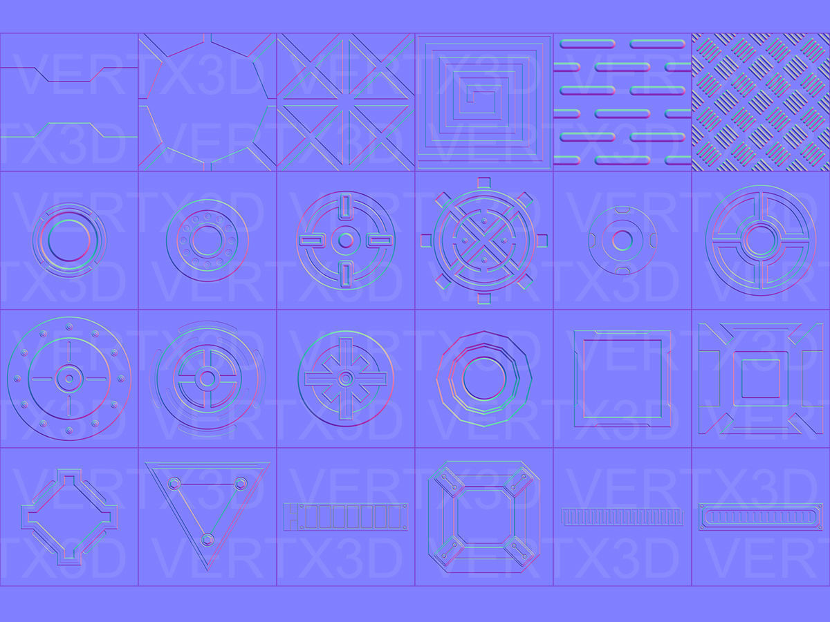 Sci-Fi Normal Maps Kit -Catalog preview- Texture_2
