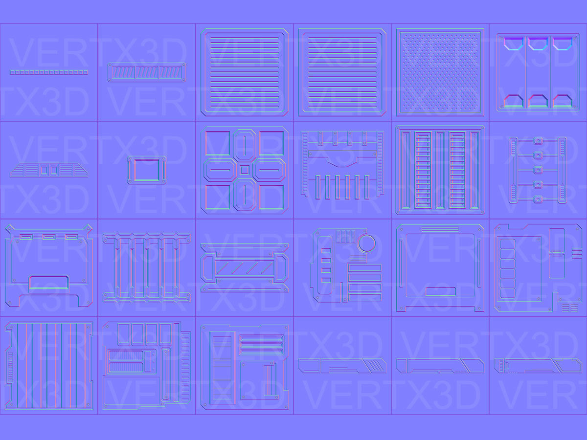 Sci-Fi Normal Maps Kit -Catalog preview- Texture_3