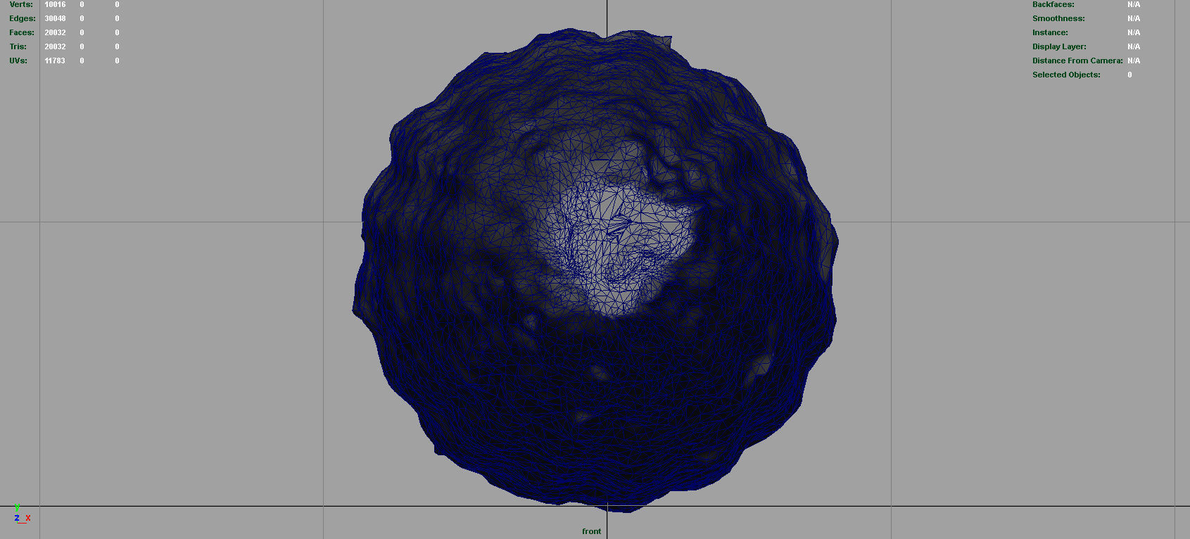 Ear of Corn Low-poly 3D model_7