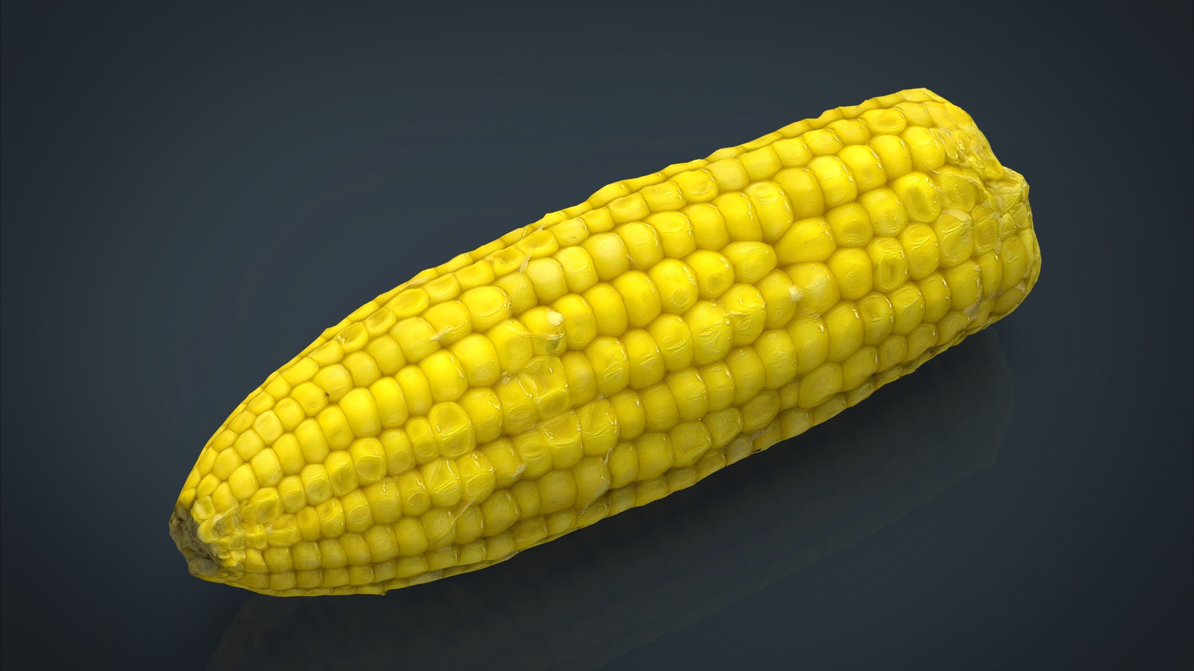 Ear of Corn Low-poly 3D model_12