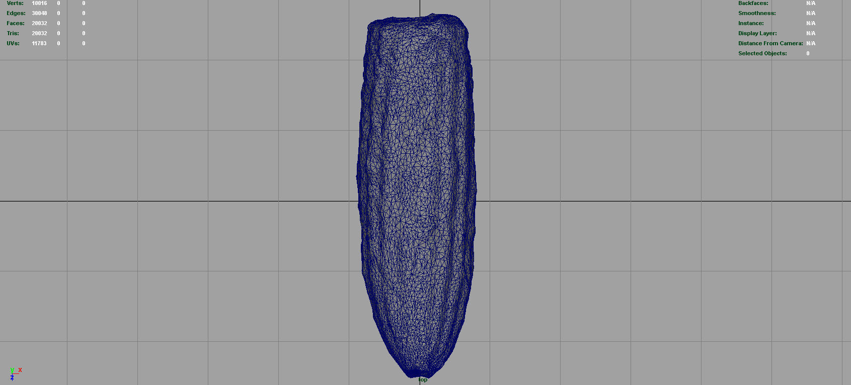 Ear of Corn Low-poly 3D model_6