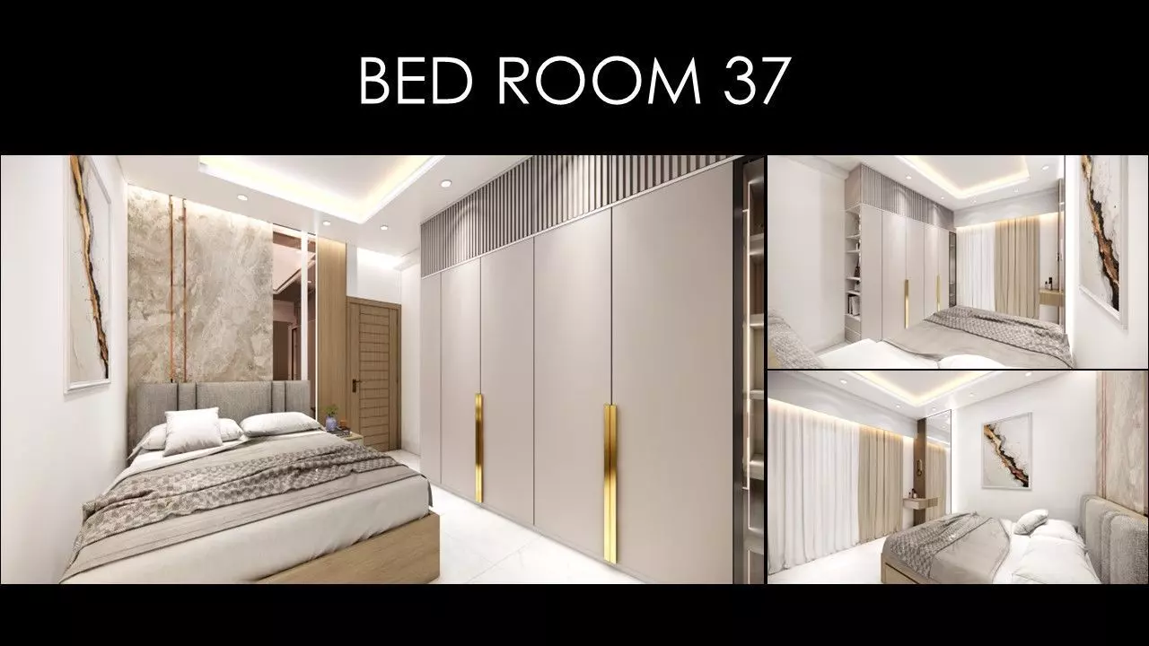 MORDERN BEDROOM 37 INTERIOR Low-poly 3D model