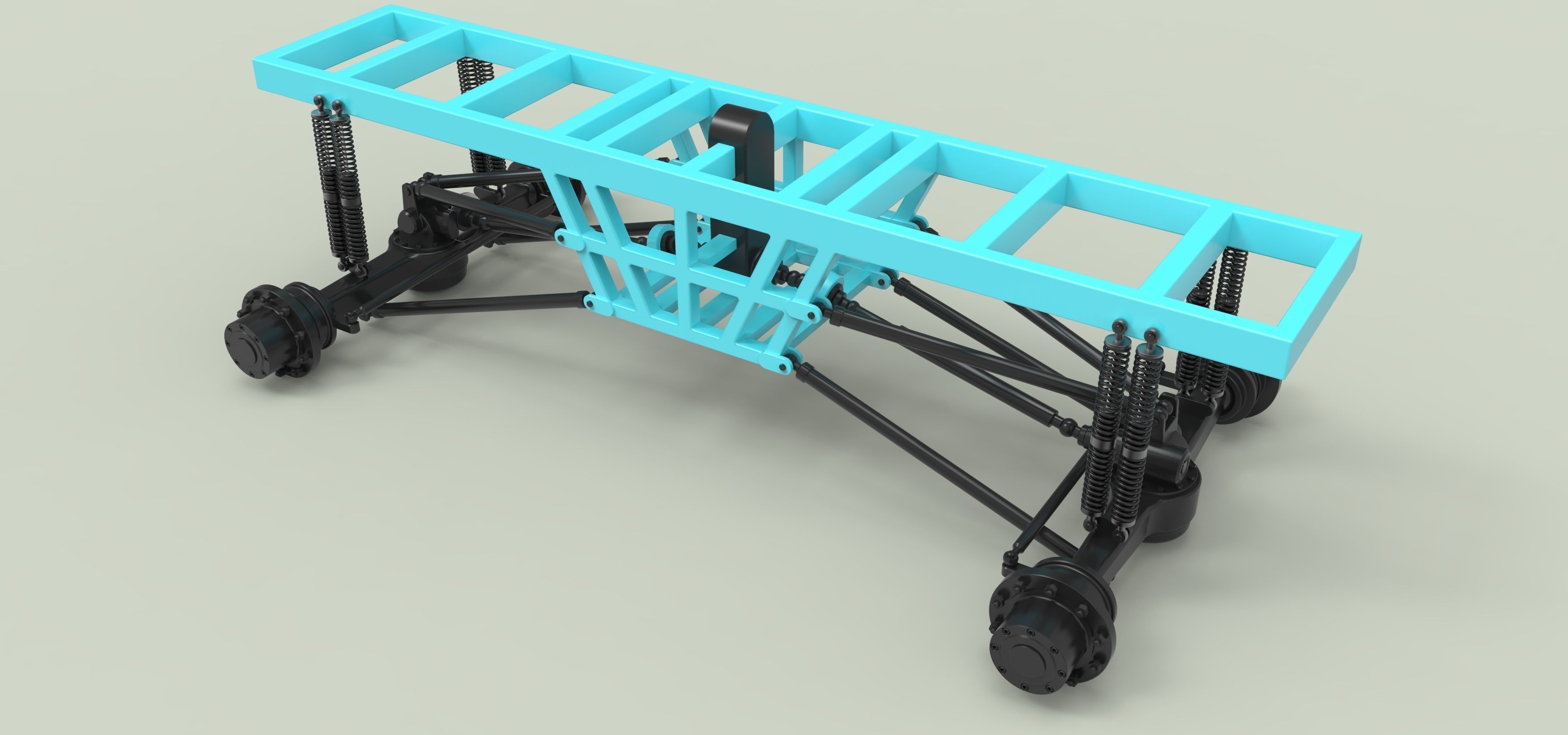 Chassis for Monster vehicle 3D model_19