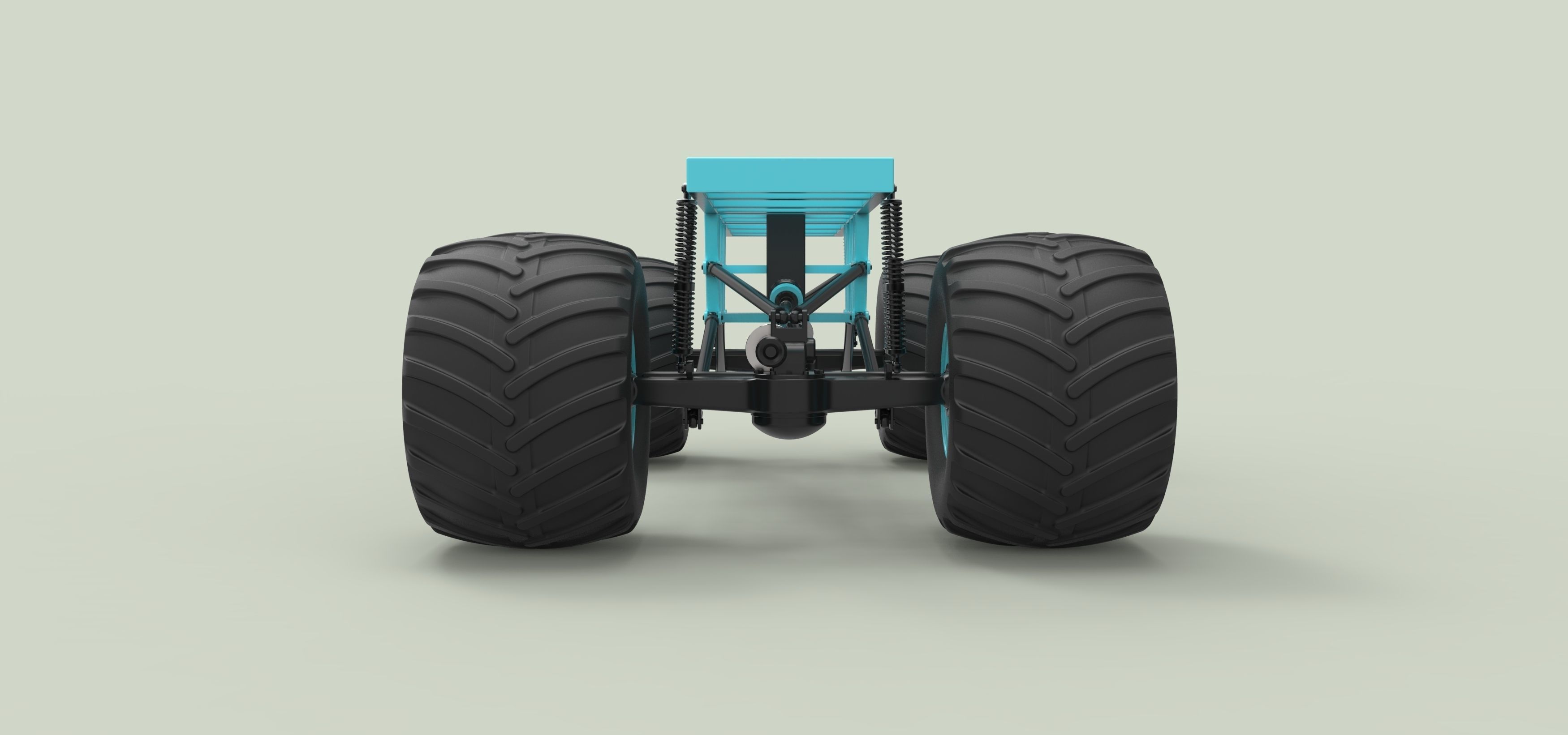 Chassis for Monster vehicle 3D model_18