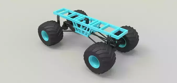 Chassis for Monster vehicle 3D model