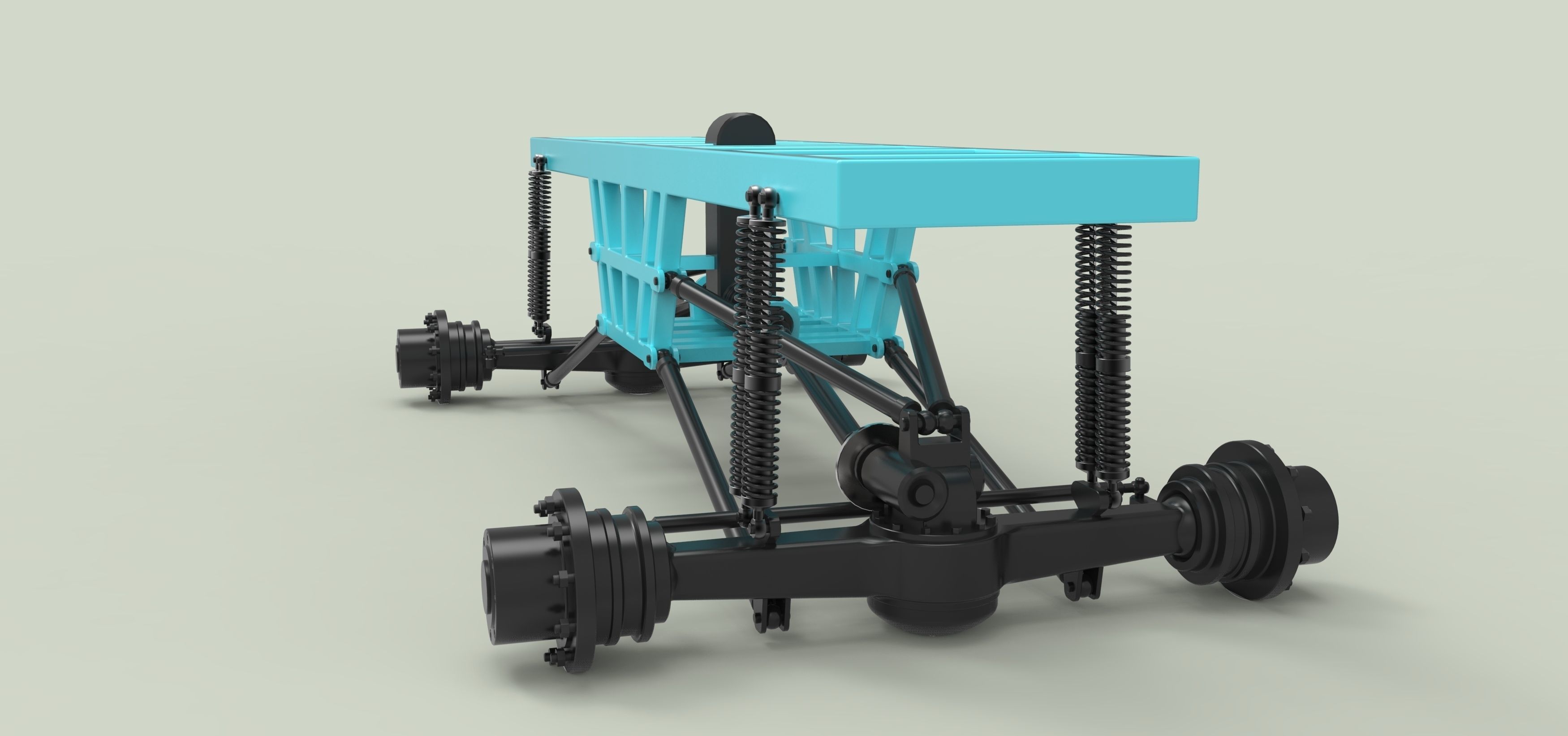 Chassis for Monster vehicle 3D model_21