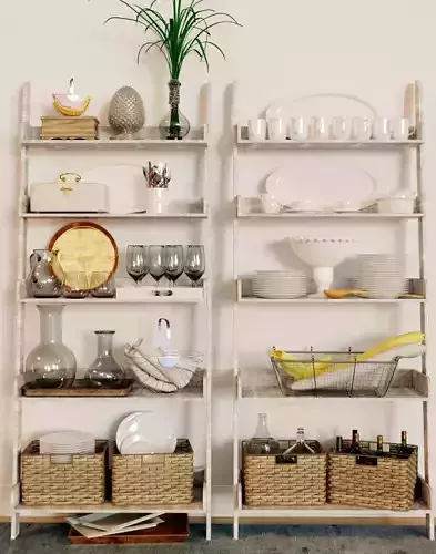Shelf with decore