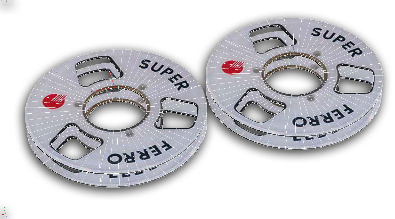 Audio cassette Low-poly 3D model_6