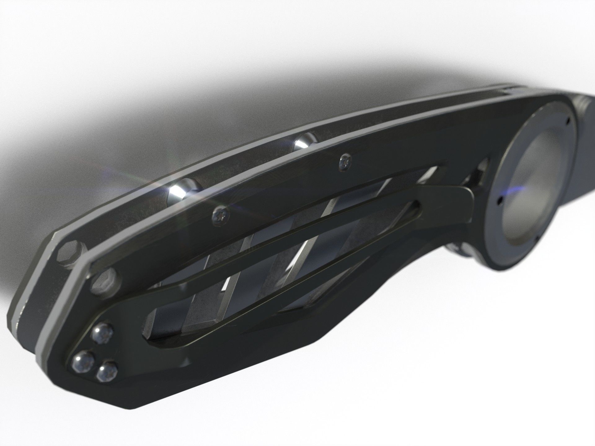 Pocket Gerber Knife PBR Low-poly 3D model_3