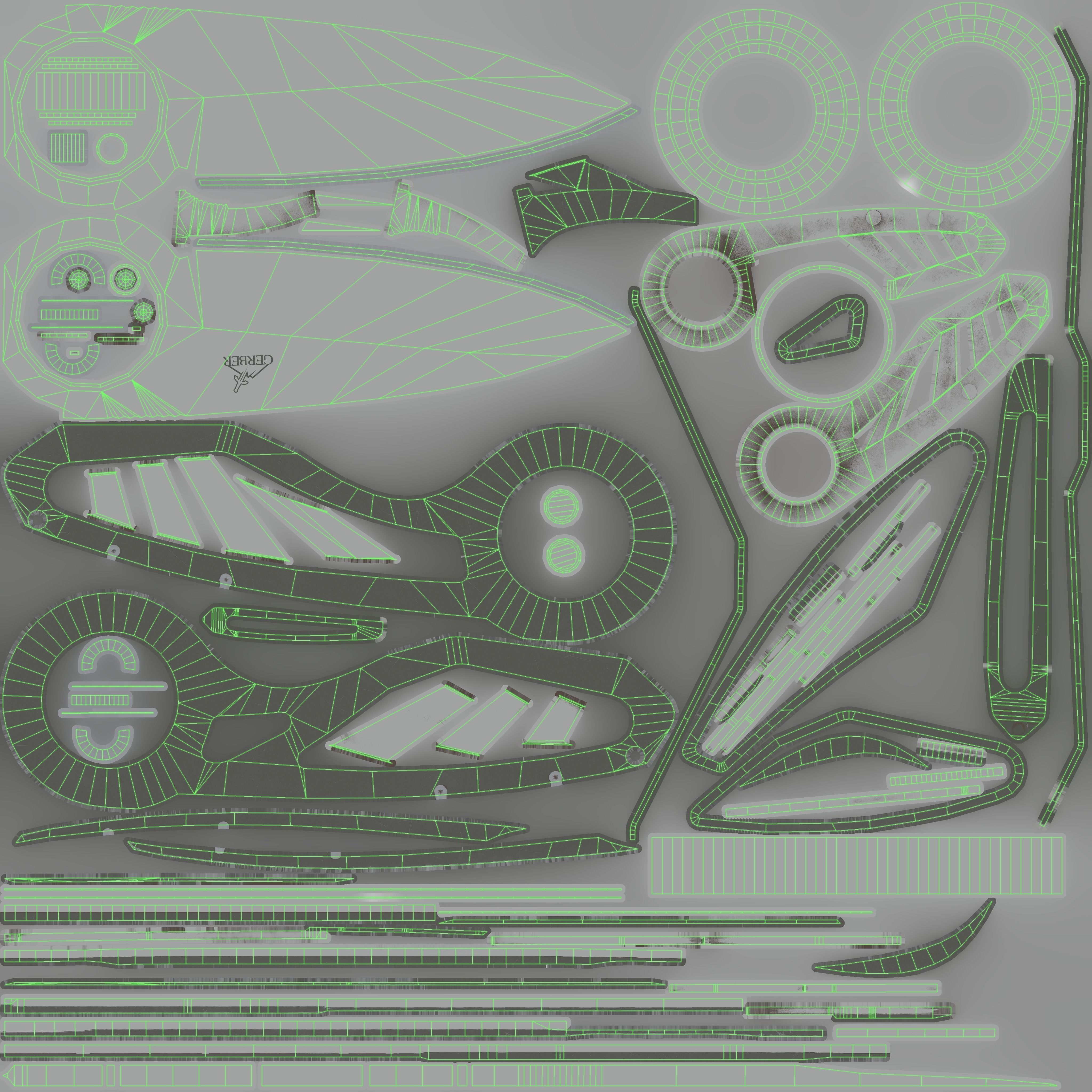 Pocket Gerber Knife PBR Low-poly 3D model_18