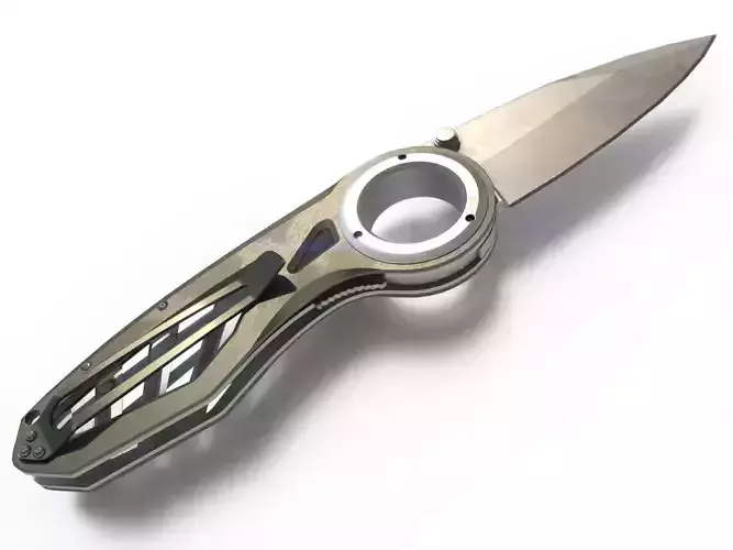 Pocket Gerber Knife PBR Low-poly 3D model