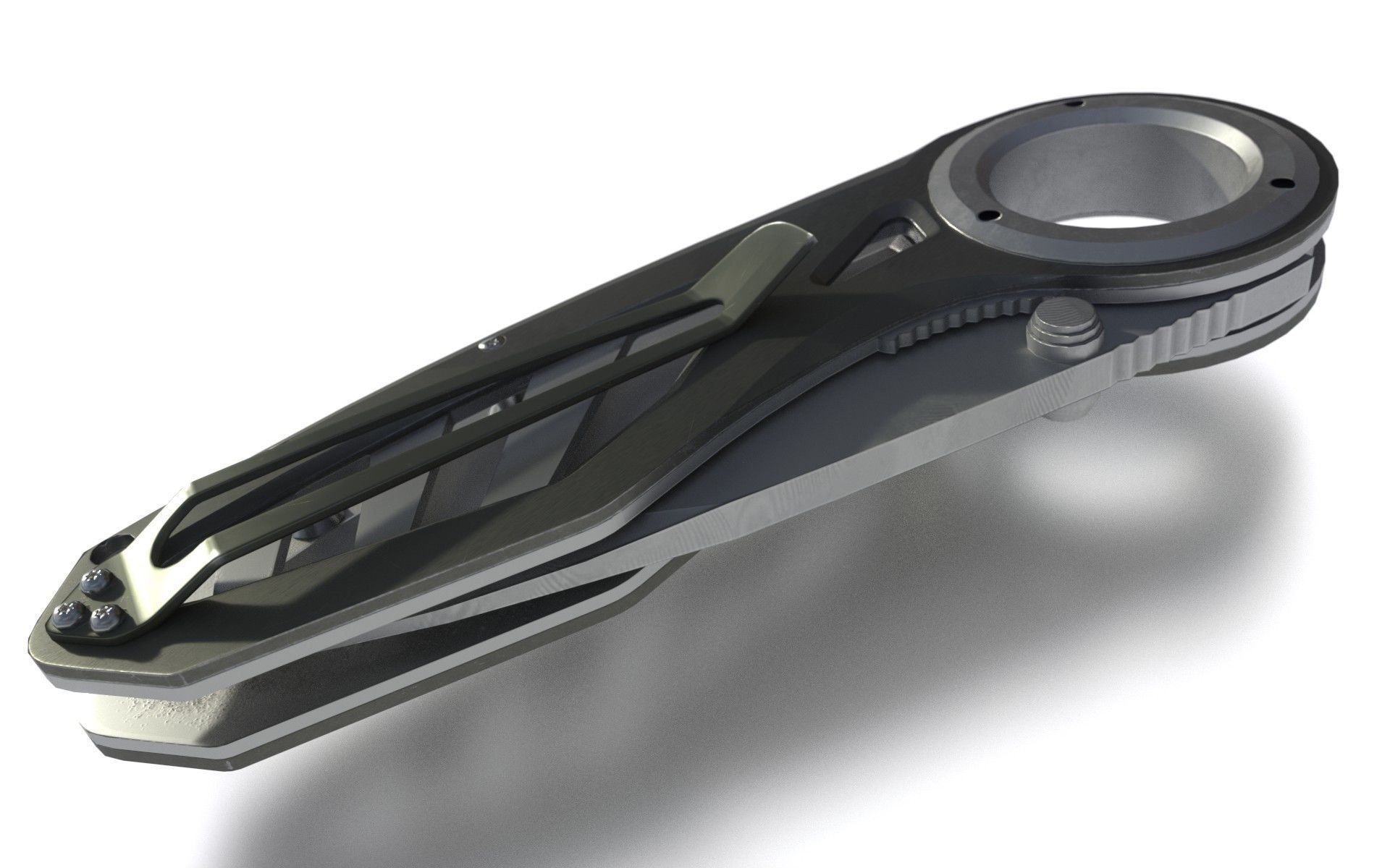 Pocket Gerber Knife PBR Low-poly 3D model_10