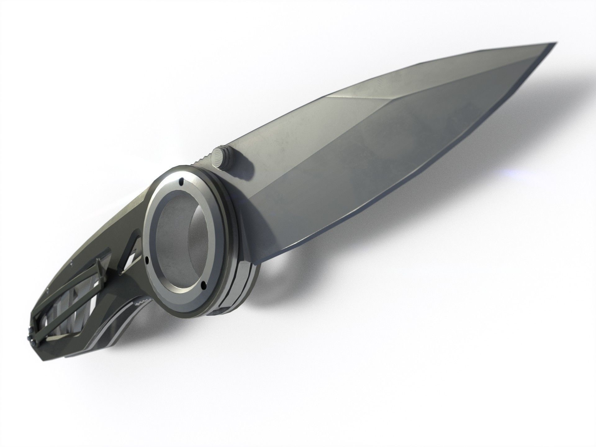 Pocket Gerber Knife PBR Low-poly 3D model_1