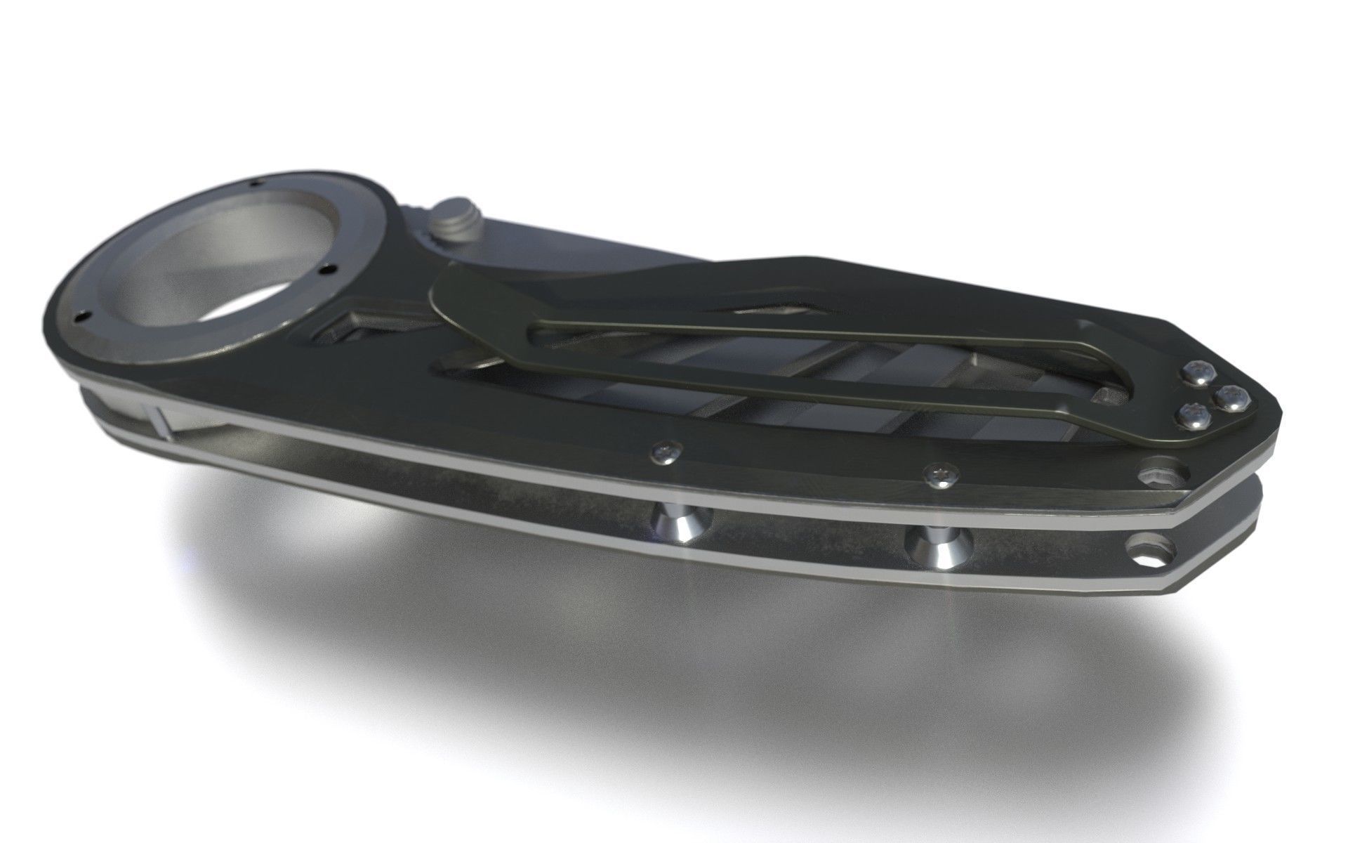 Pocket Gerber Knife PBR Low-poly 3D model_11