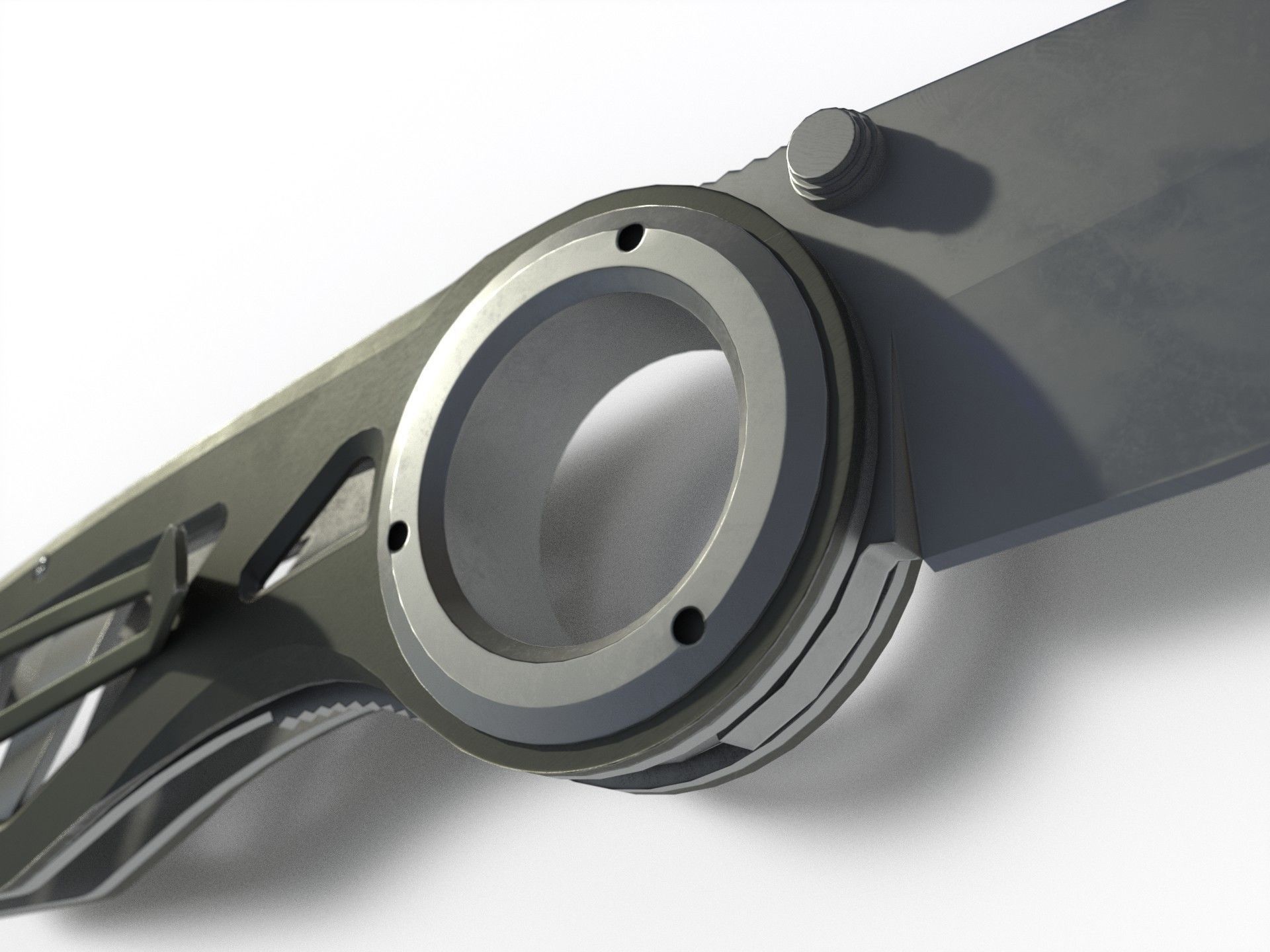 Pocket Gerber Knife PBR Low-poly 3D model_5