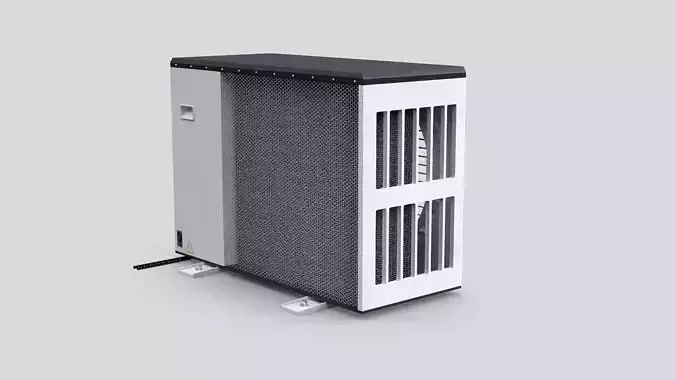 Generic Air Heat Pump T2 3D model 5