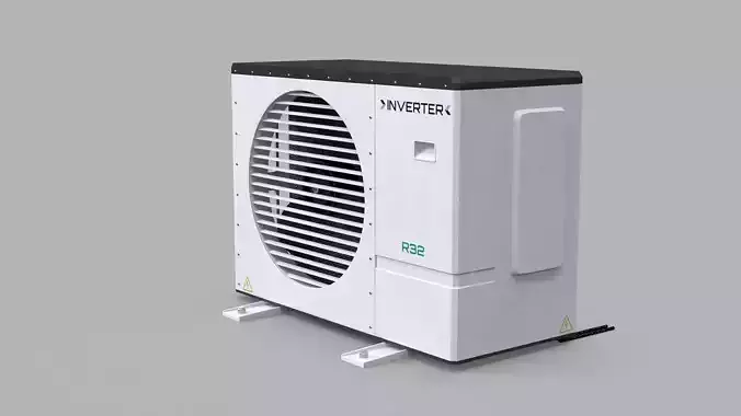 Generic Air Heat Pump T2 3D model 3