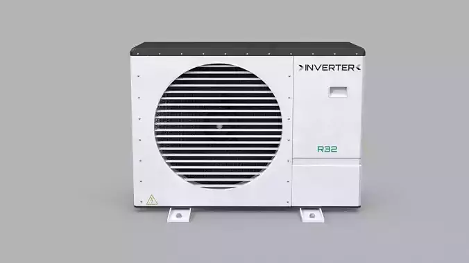 Generic Air Heat Pump T2 3D model 2
