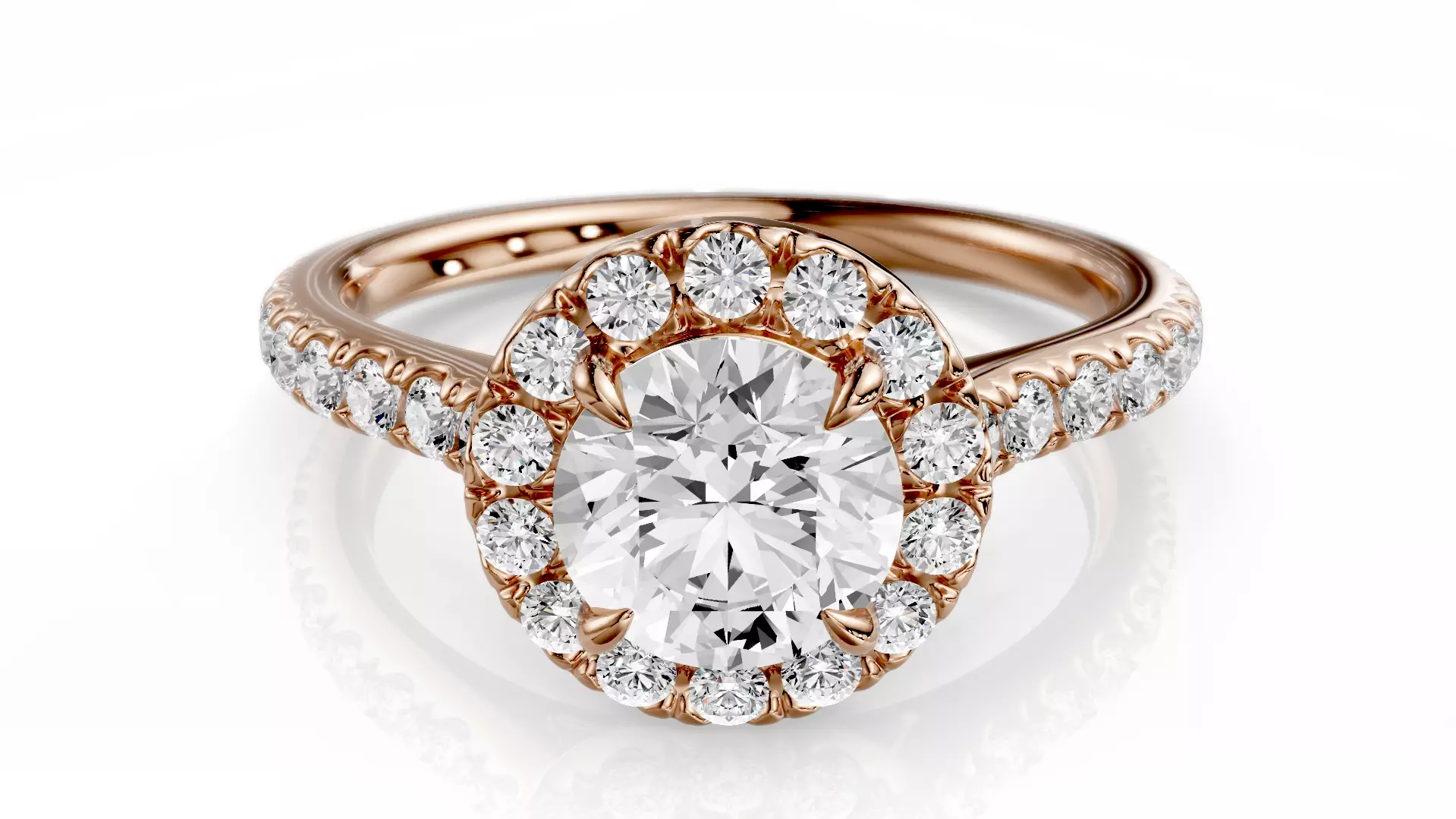 Engagement Ring Timeless 03 3D print model
