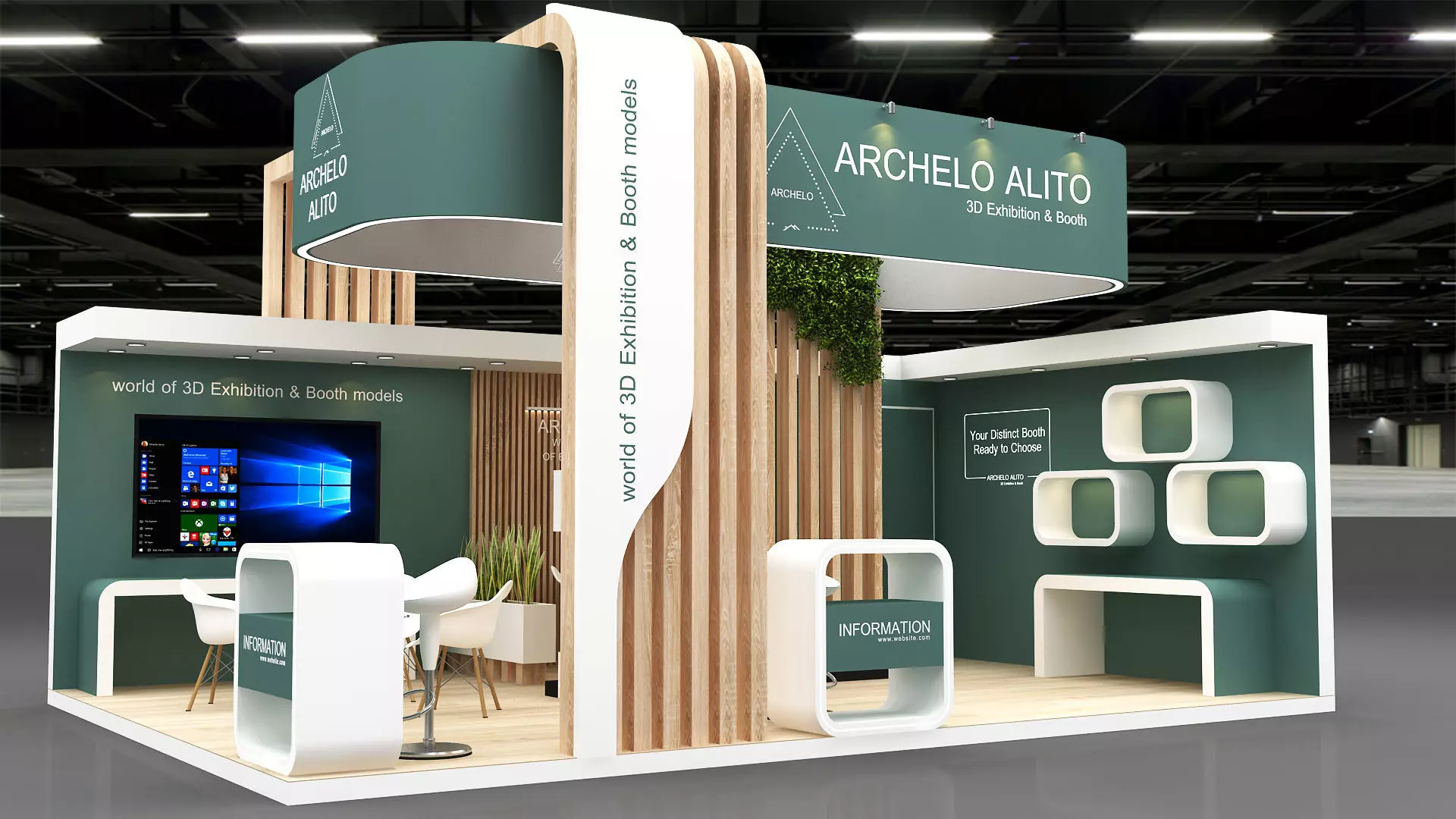 exhibition booth 3D model