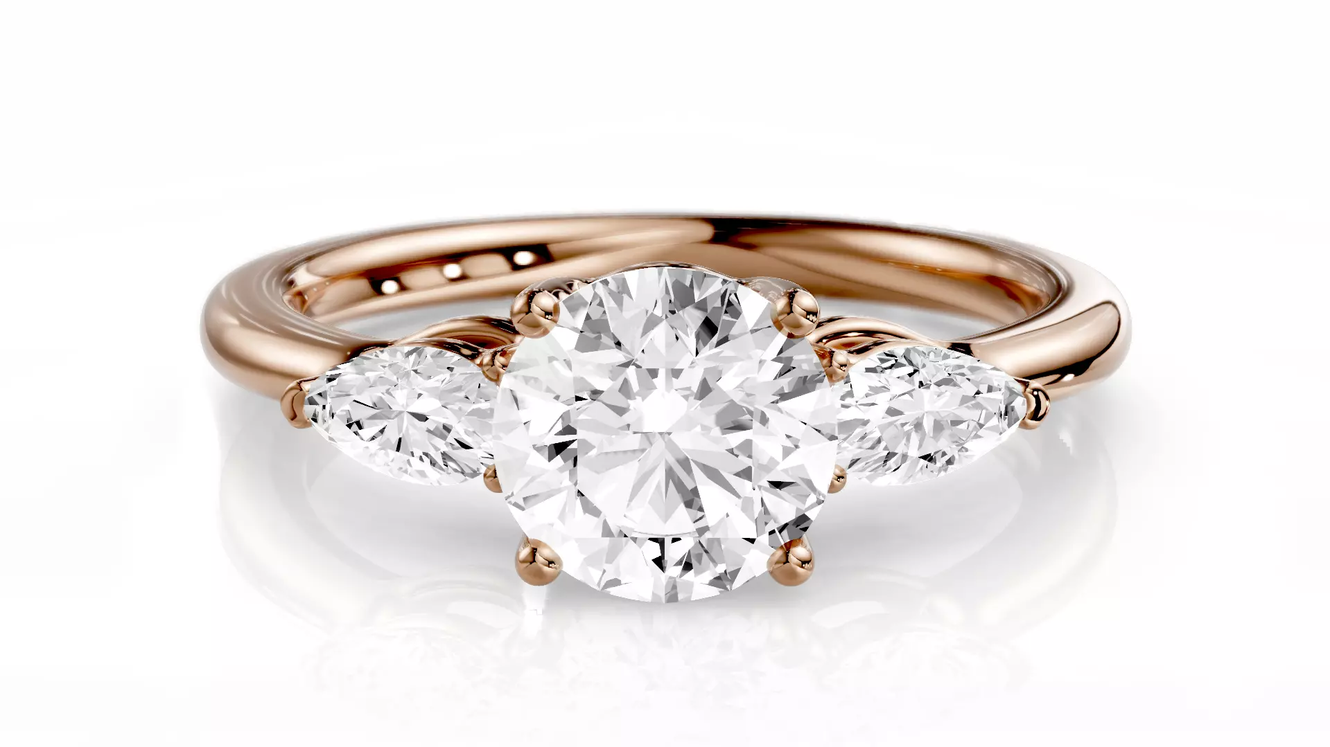 Engagement Ring Timeless 08 3D print model