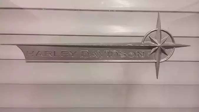 Harley Davidson fuel tank icon 3D print model