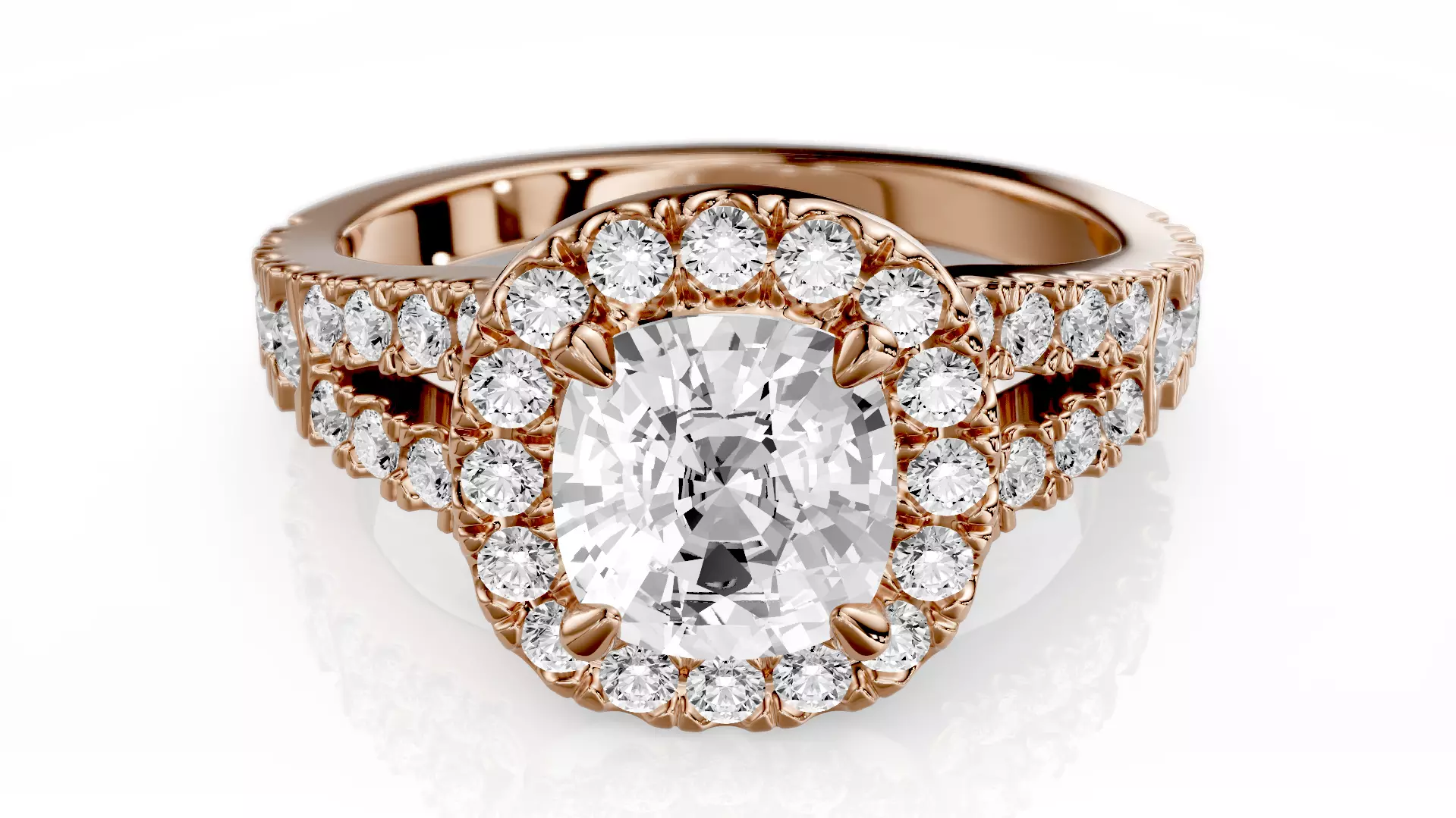 Engagement Ring Timeless 014 3D print model