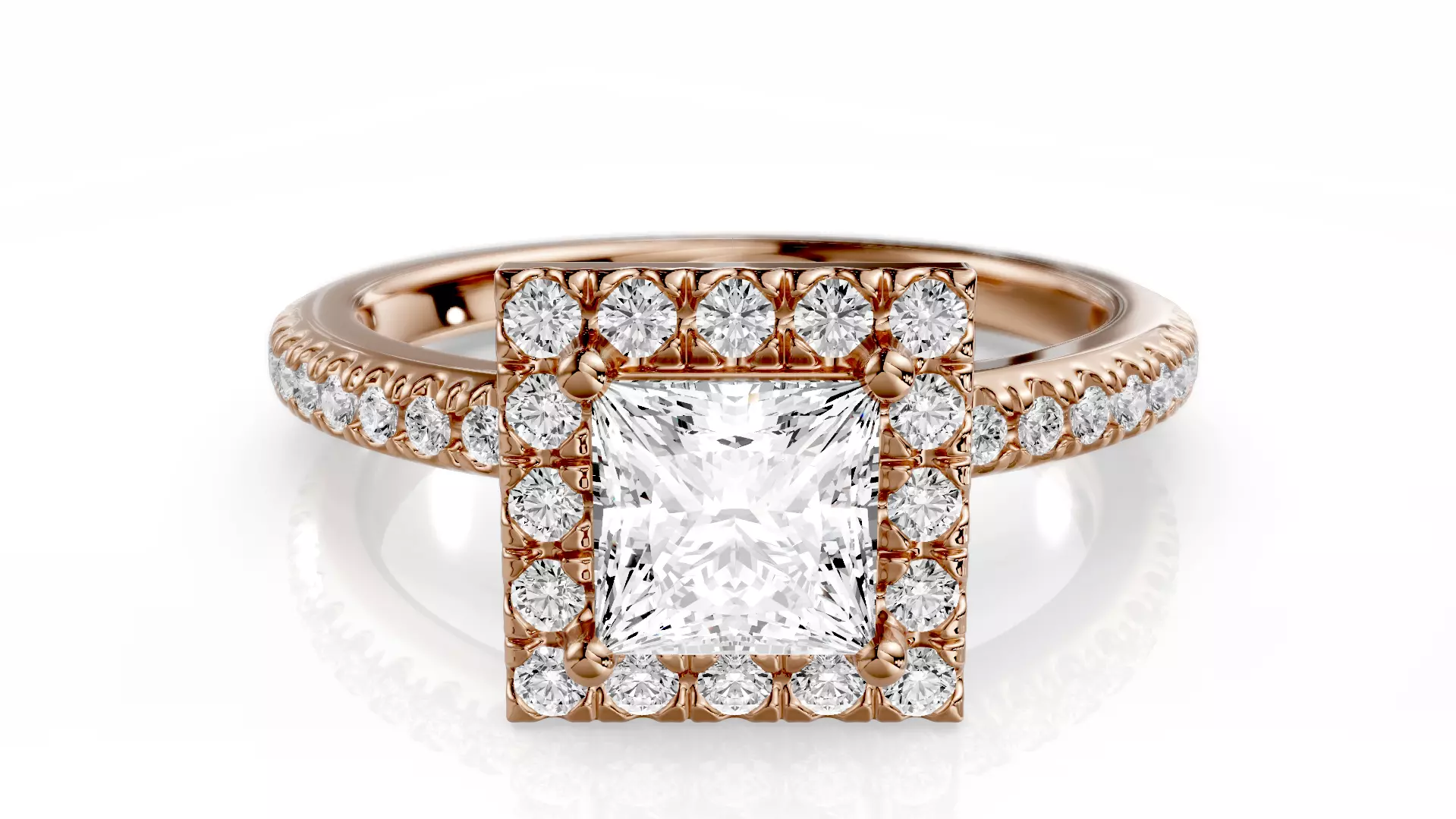 Engagement Ring Timeless 017 3D print model