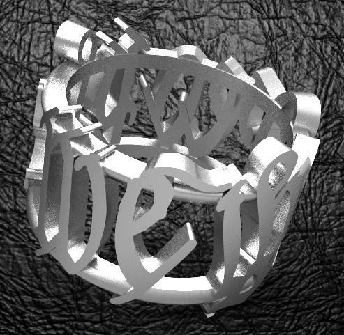 We The People Men s Ring  3D print model_1