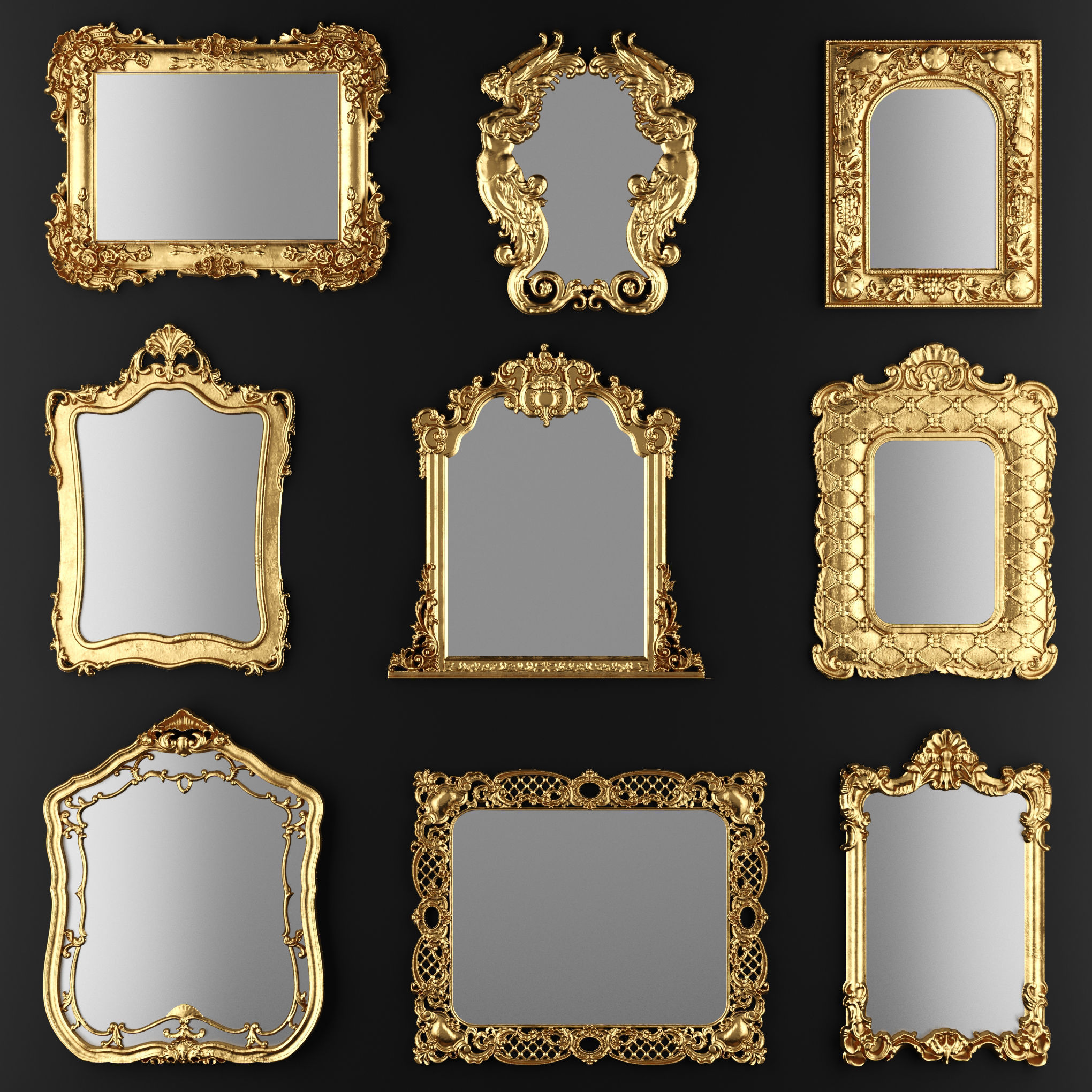 Collection of mirrors