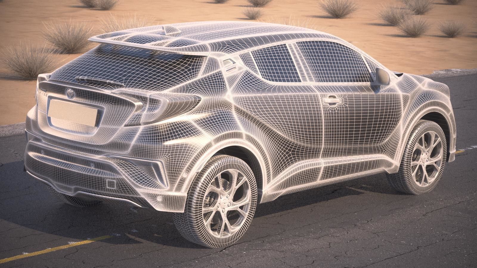 Toyota C-HR 2017 3D model_15