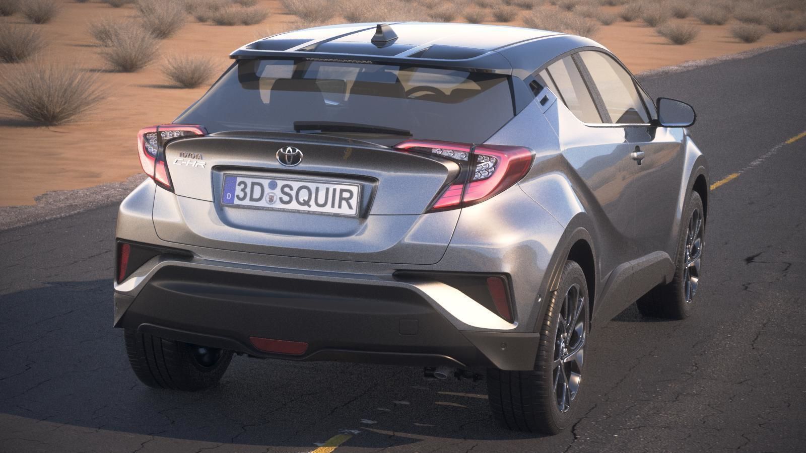 Toyota C-HR 2017 3D model_4