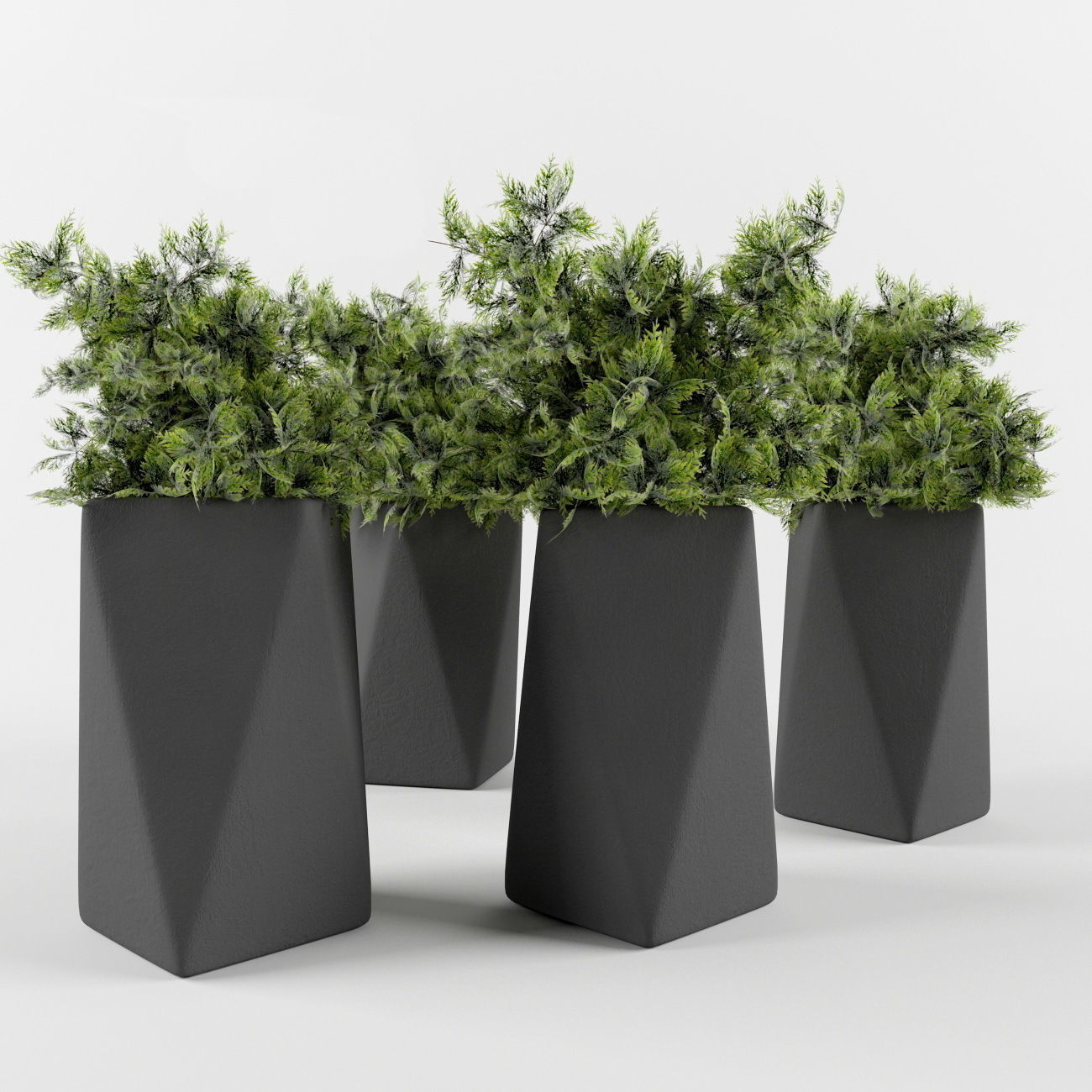 Plants bamboo plant in pot 3D model_57