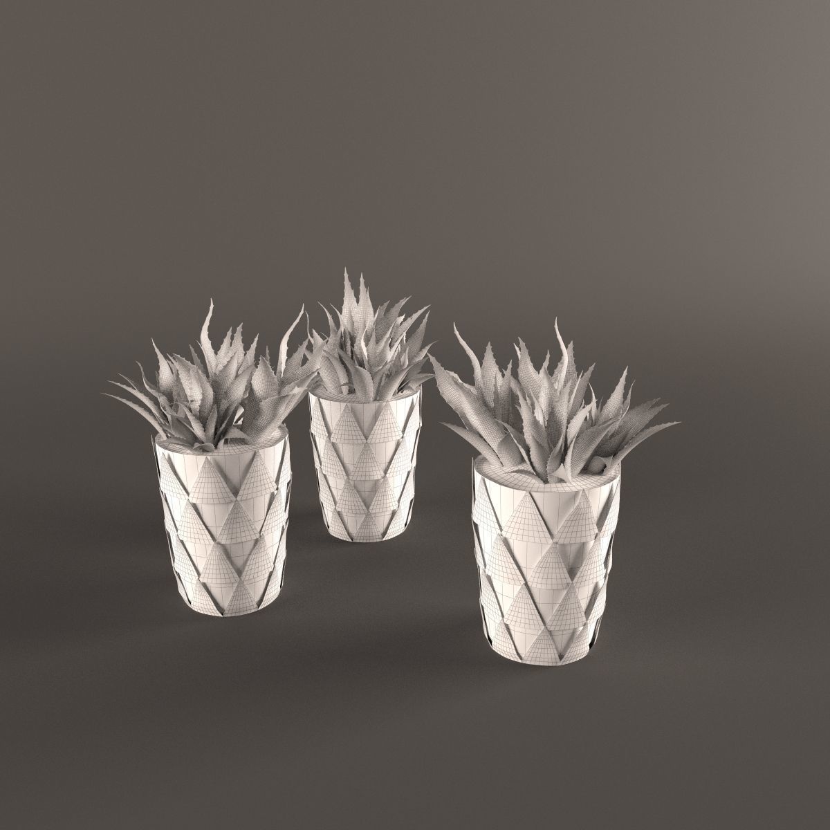 Plants bamboo plant in pot 3D model_24