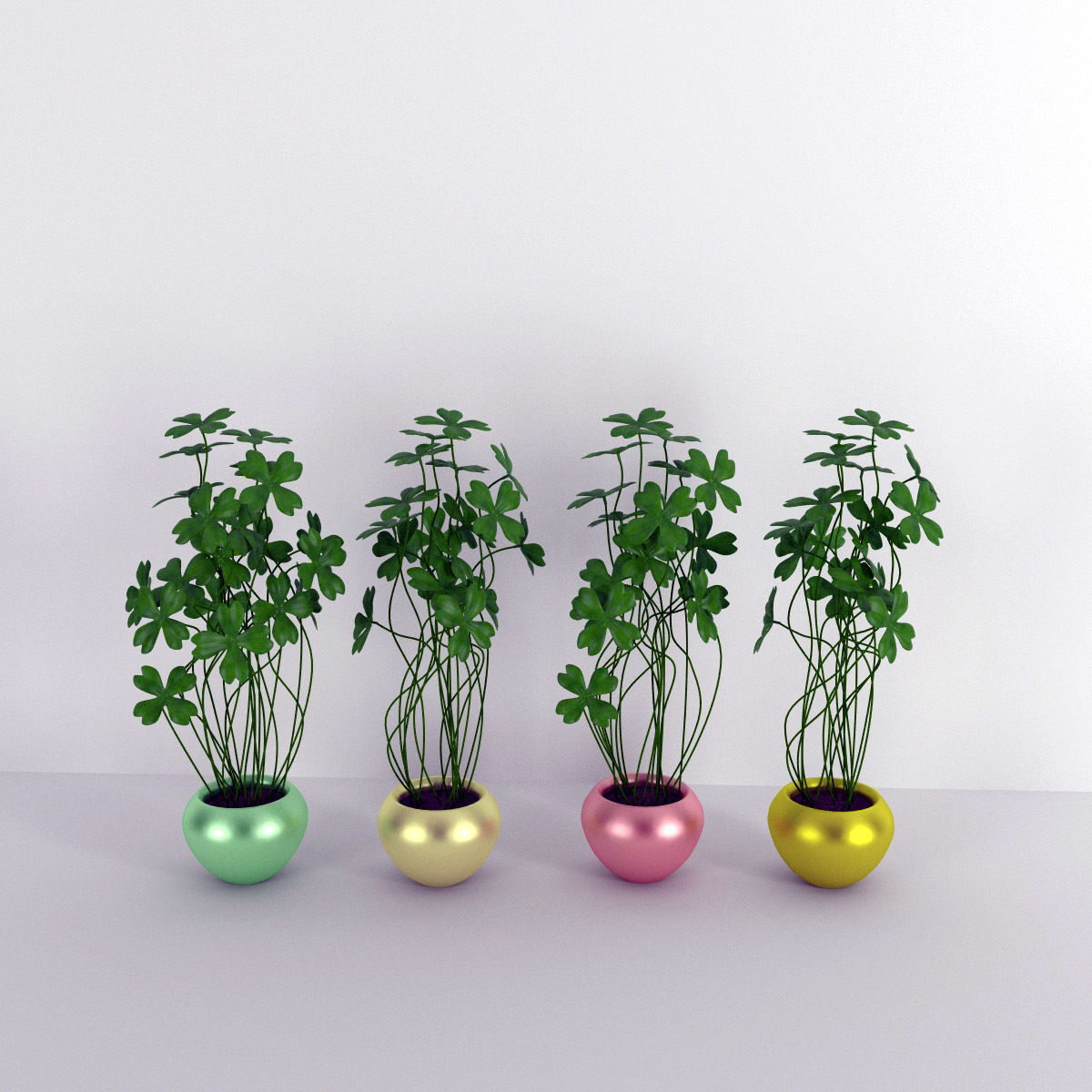 Plants bamboo plant in pot 3D model_88