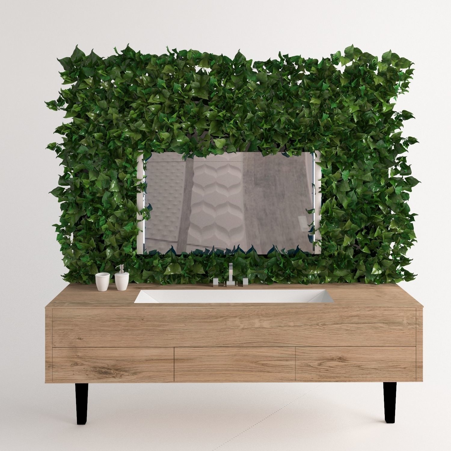 Plants bamboo plant in pot 3D model_74