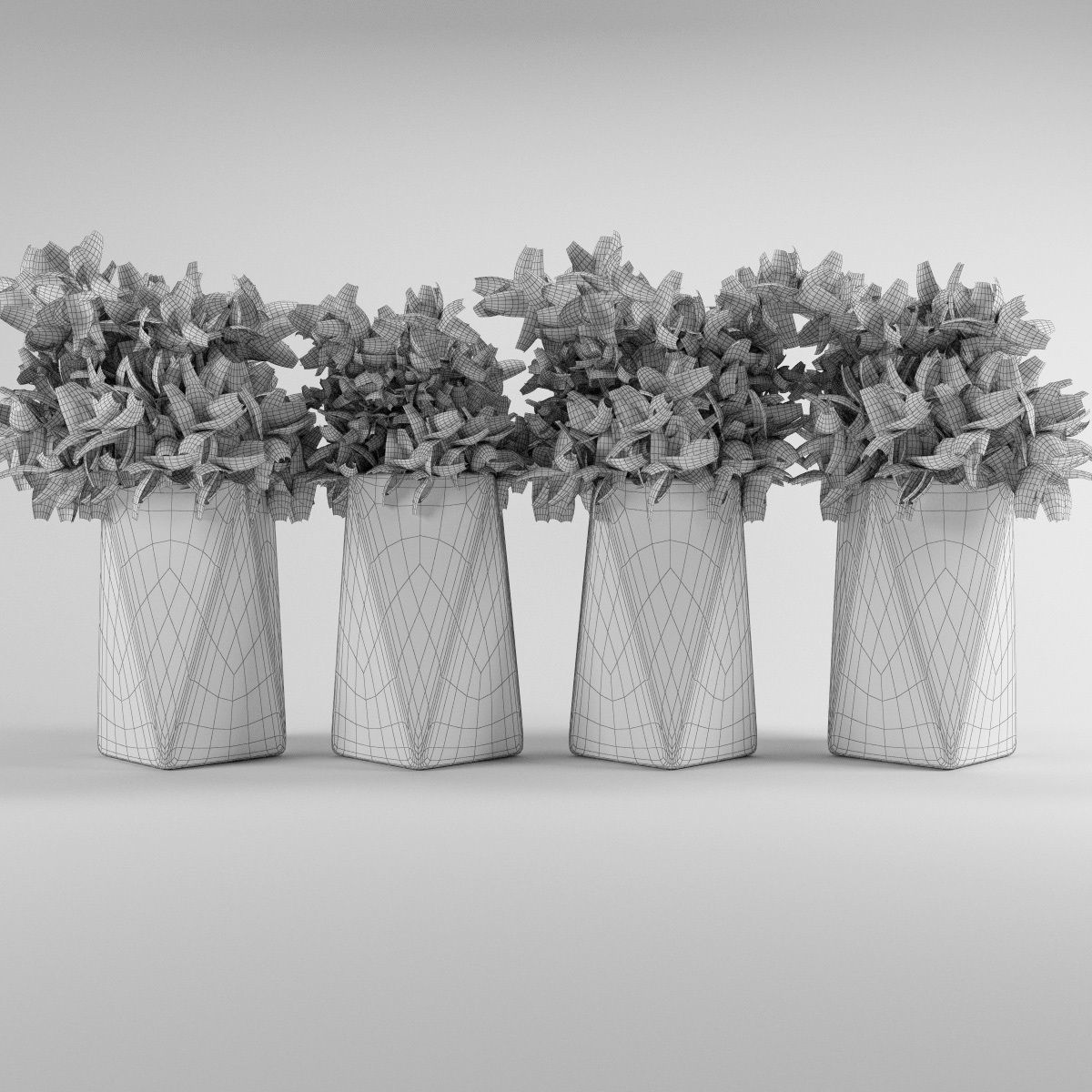 Plants bamboo plant in pot 3D model_56