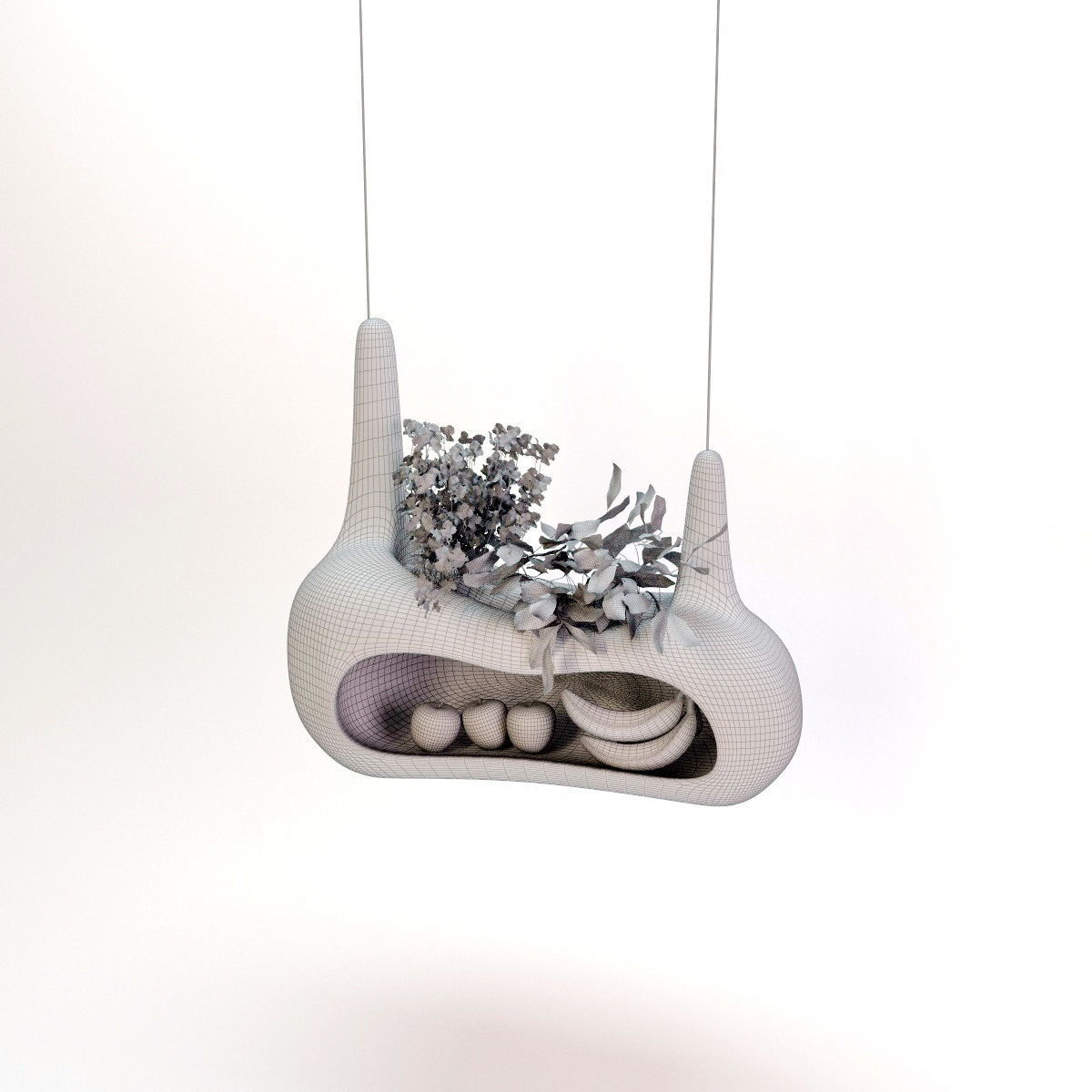 Plants bamboo plant in pot 3D model_40