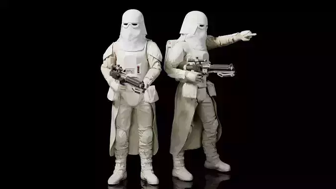 Imperial Snowtrooper - Stars wars 3D Model Game Ready Character Low-poly 3D model