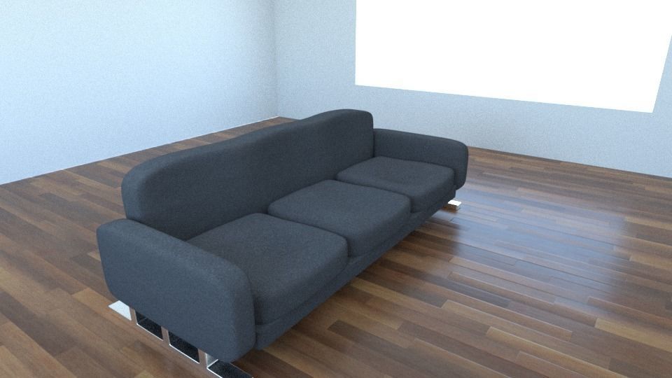 Couch chair 3D model_2