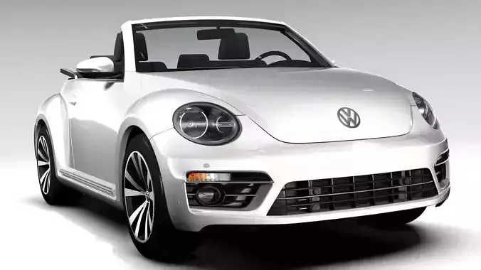 VW Beetle Cabriolet 2017 3D model