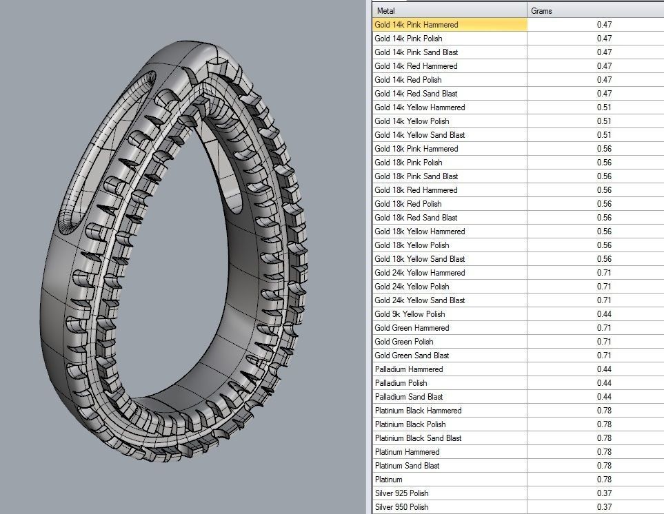Elipse Diamonds Pendant 3D print model_32