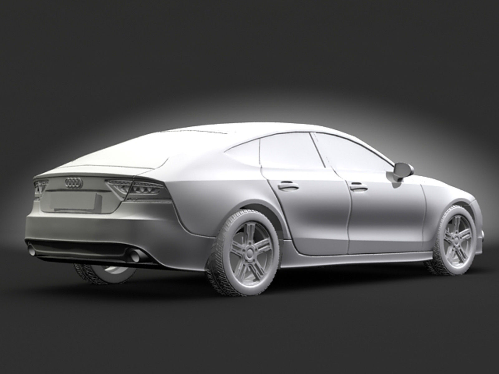 Audi A7 3D model_5