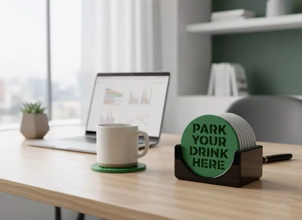 Park and Sip Coasters Free 3D print model