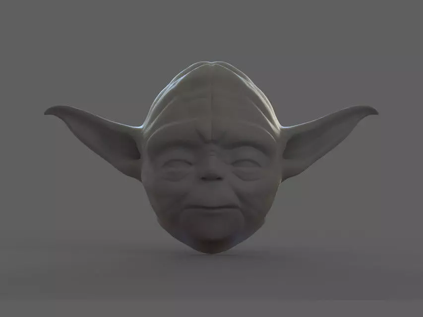 Yoda Head 3D print model