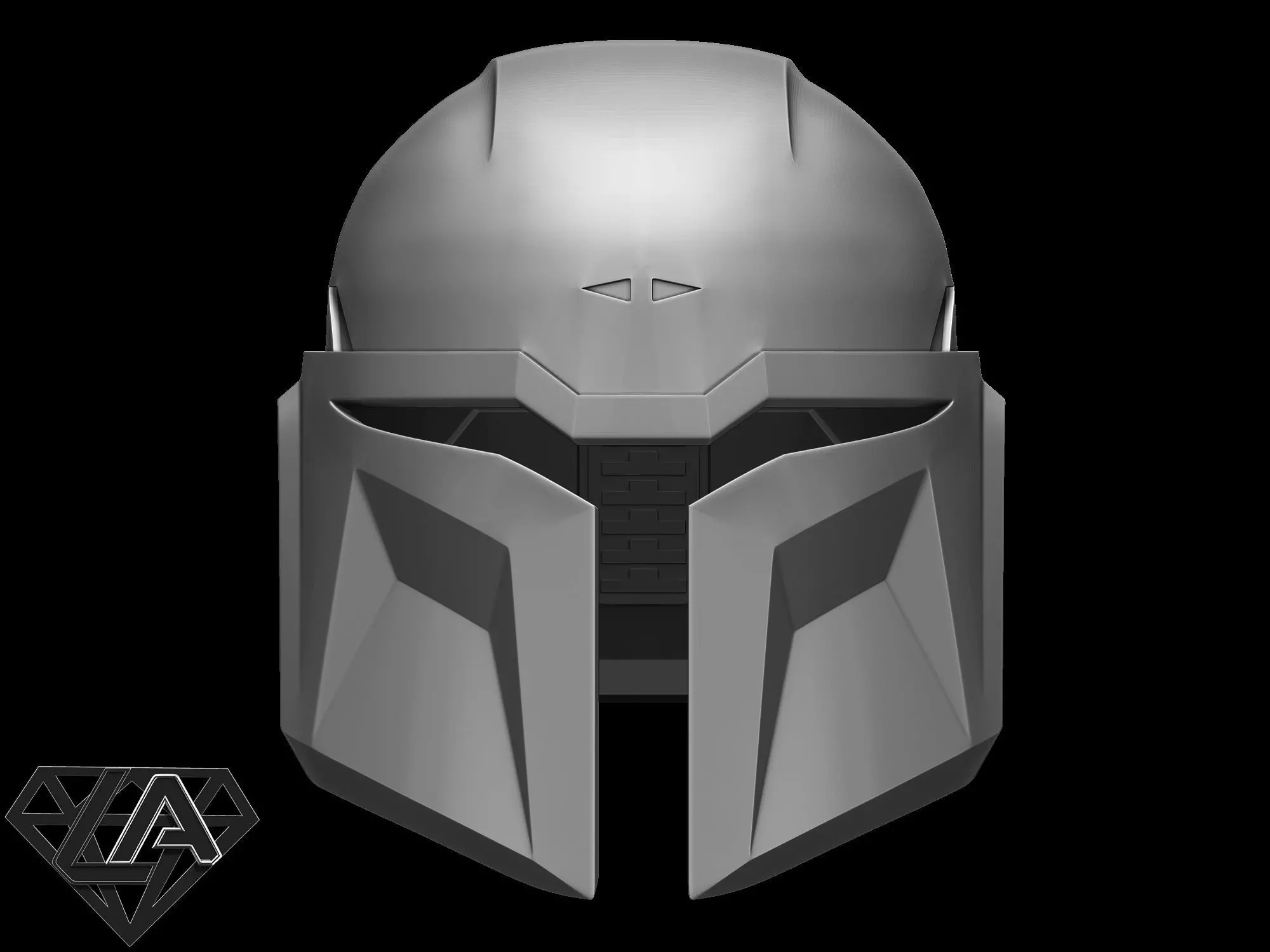 Custom mandalorian helmet 3D print model_0