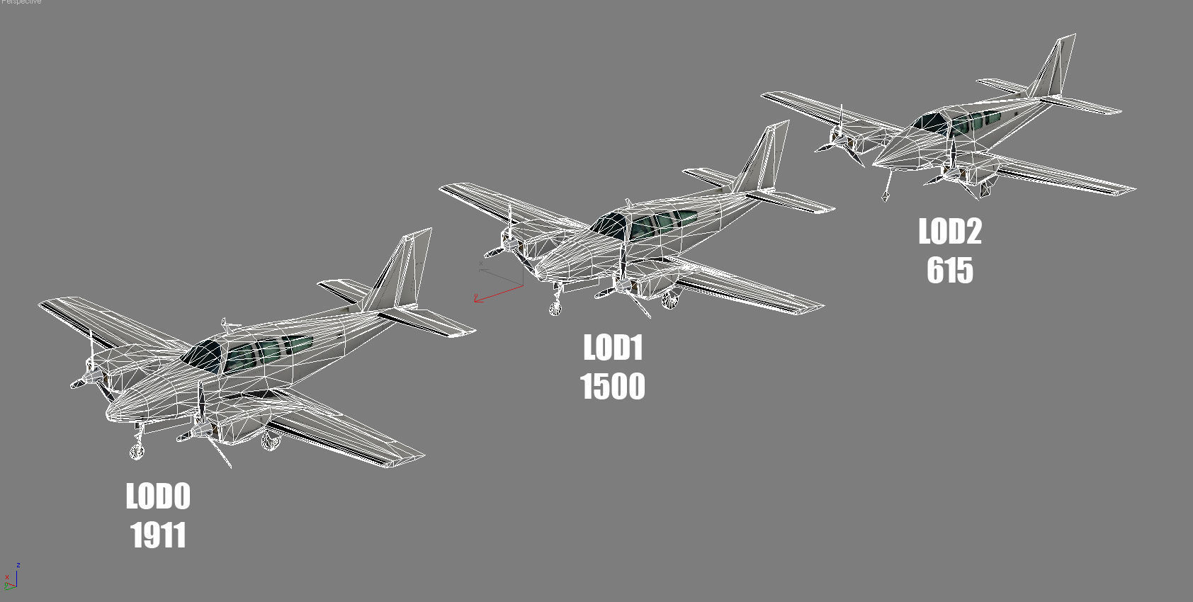 Beechcraft 56TC Baron Low-poly 3D model_7