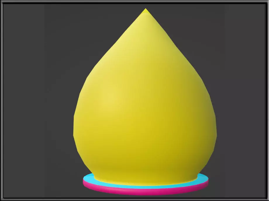 SPIKE DROP Low-poly 3D model