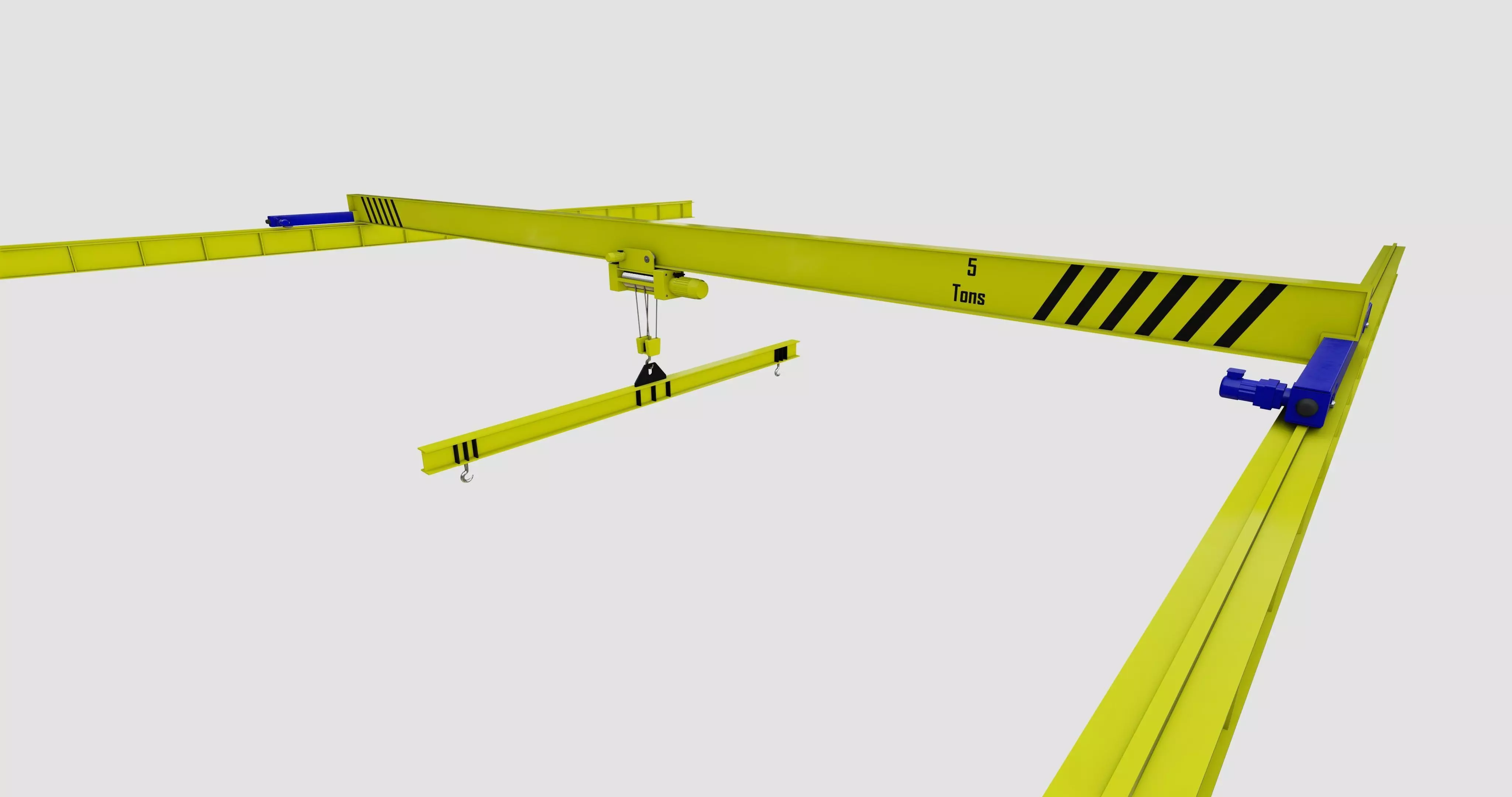 Overhead Cranes Low-poly 3D model