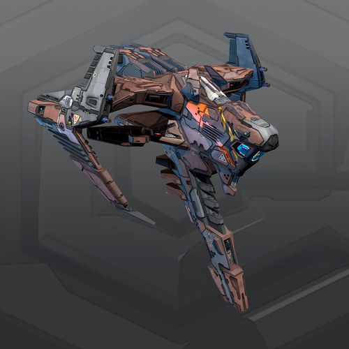 SF KARAK Fighter R2 Low-poly 3D model